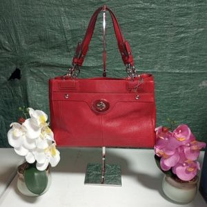 Vintage Red Coach Handbag